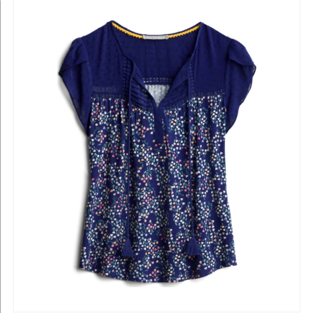 NWT Blue Daniel Rainn Saharey Tassel Top - Large